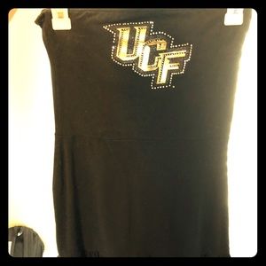 UCF strapless mini dress